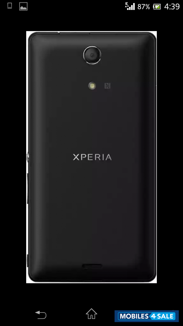 Black Sony Xperia ZR