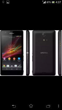 Black Sony Xperia ZR