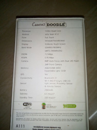 White Micromax Canvas Doodle A111