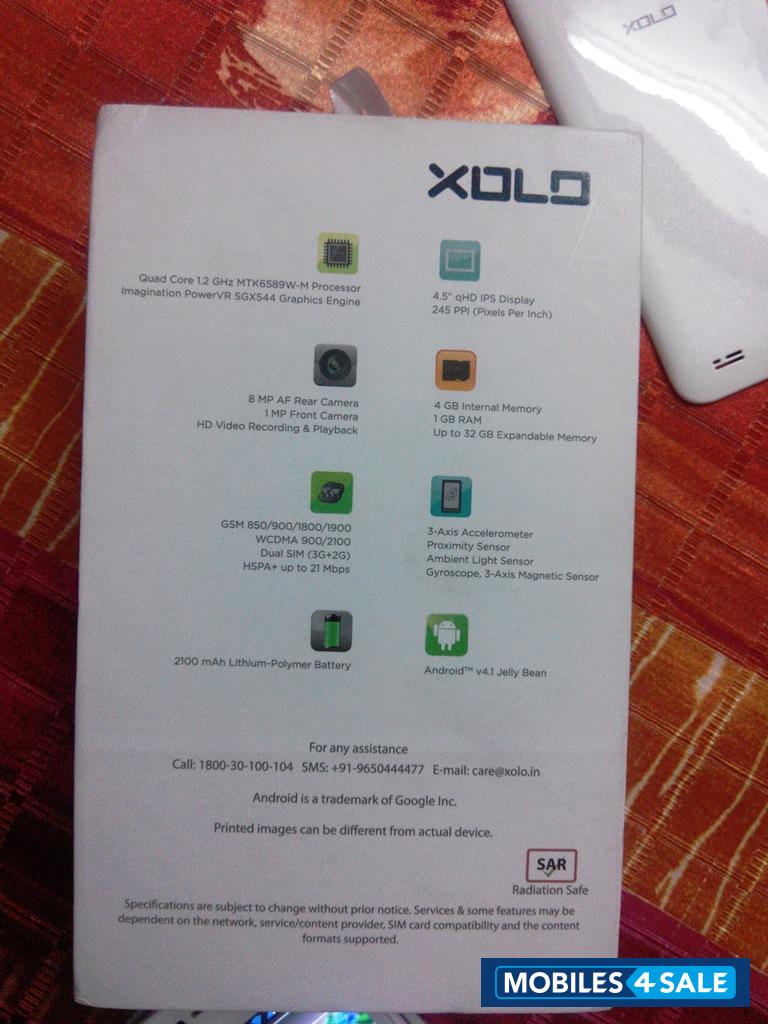White Xolo Q800