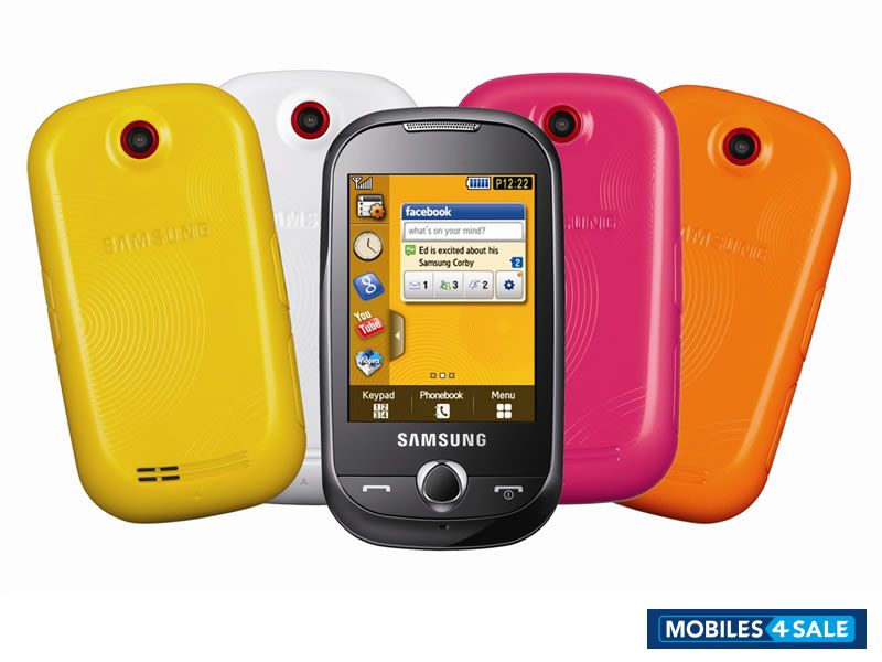 Changeable Back Cover Samsung Corby Colours S3653