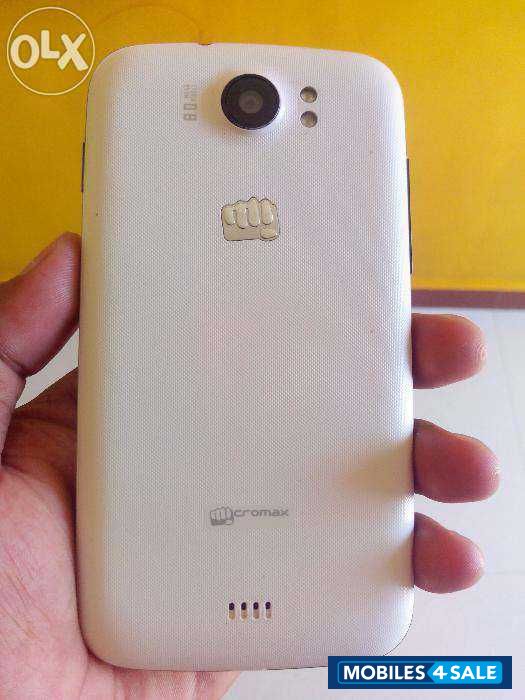 White Micromax Canvas 2 Plus A110Q