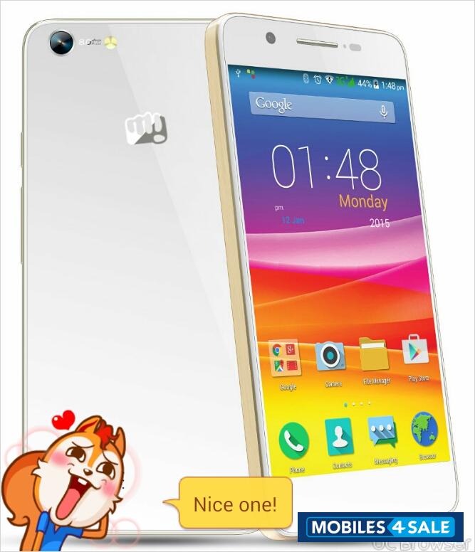 White Micromax Canvas Hue AQ5000