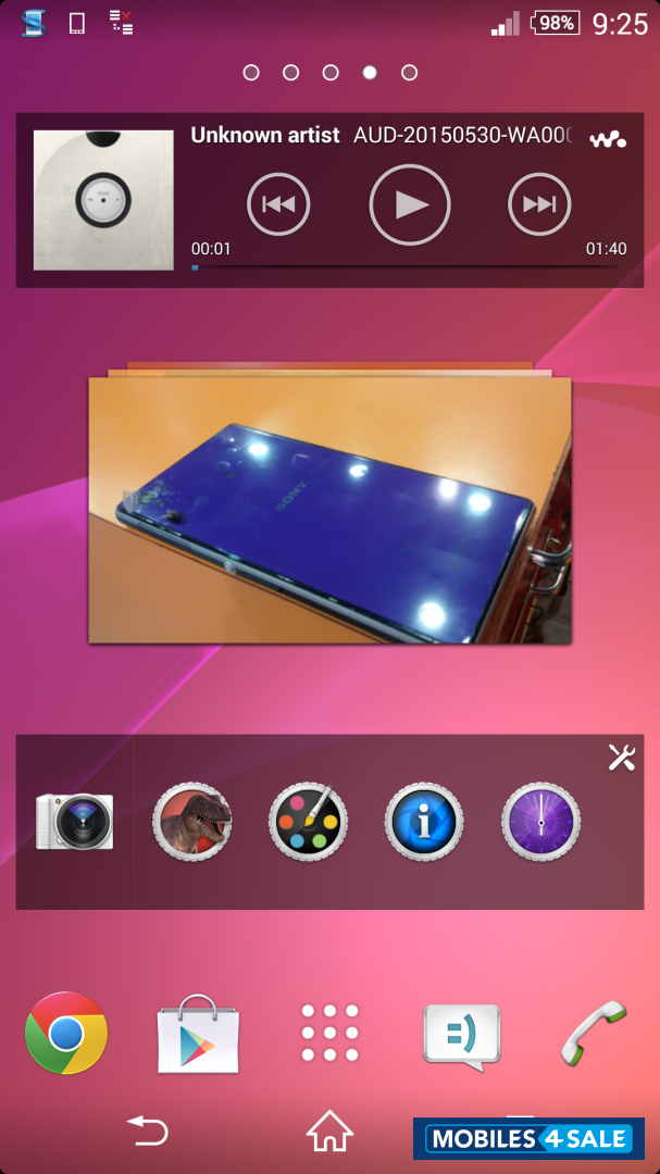 Black-purple Sony Xperia Z1