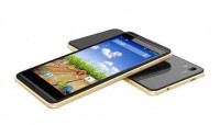 Black And Gold Micromax Canvas Fire A104