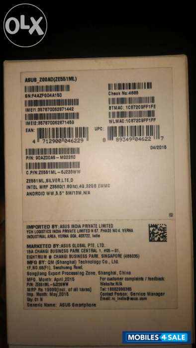 Black Asus Zenfone 2 ZE551ML