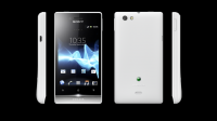 White Sony Xperia miro