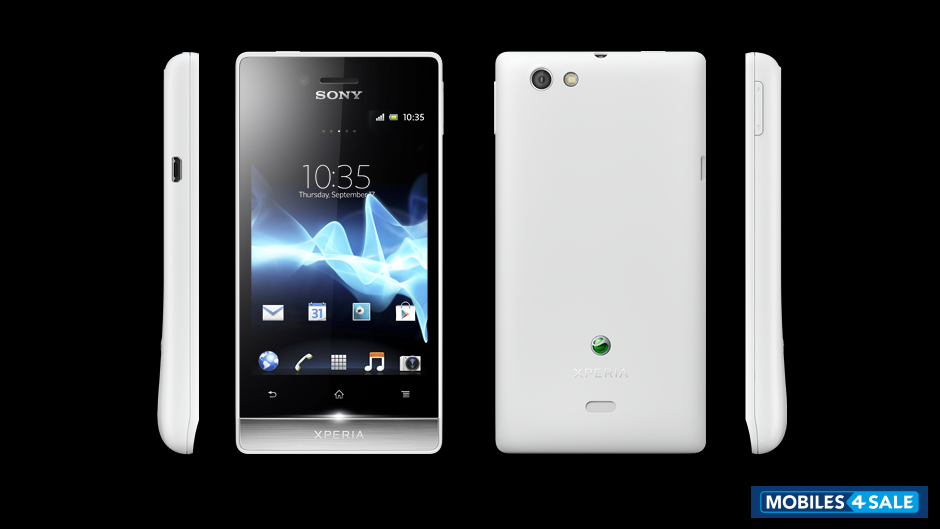 White Sony Xperia miro