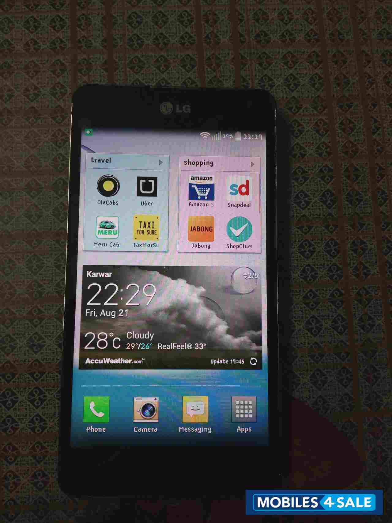 Blue LG Optimus G