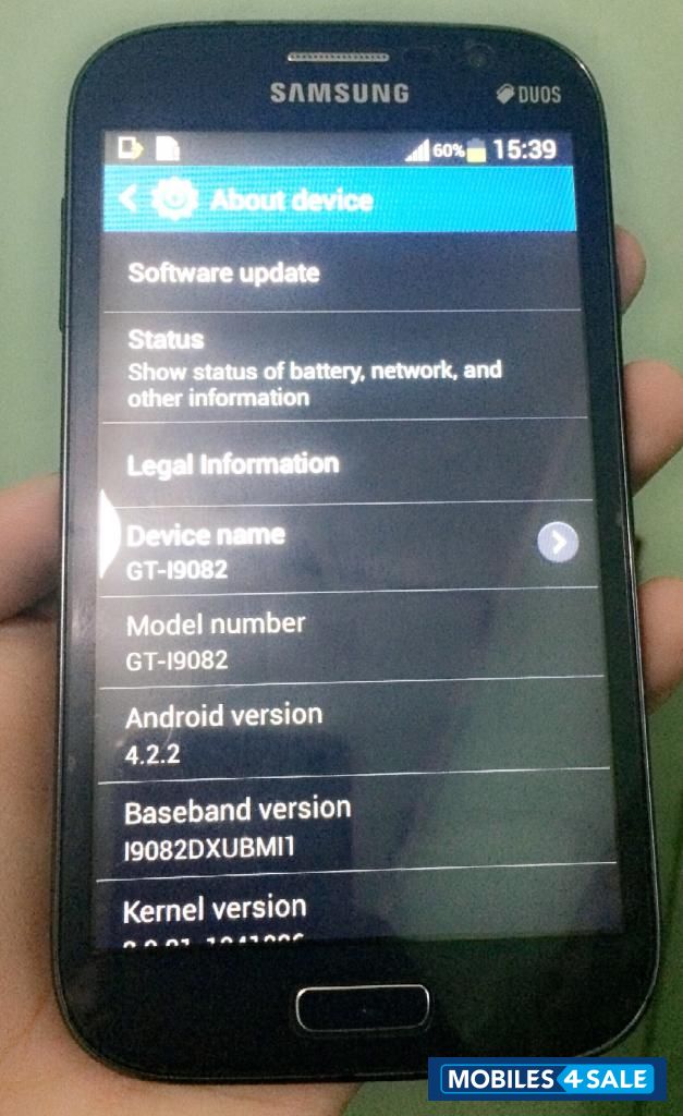 Blue Samsung Galaxy Grand GT-I9082