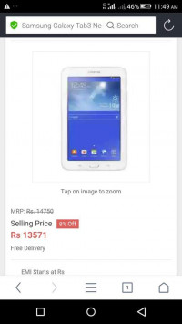 White Samsung Galaxy Tab 3 Neo