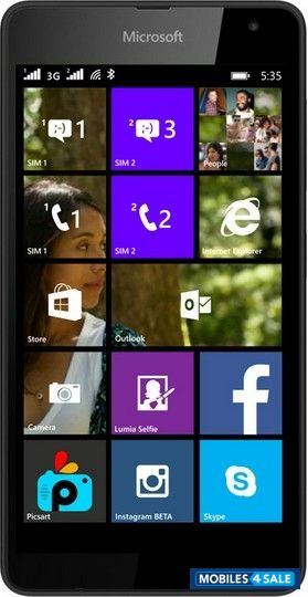 Black Microsoft Lumia 540 Dual SIM