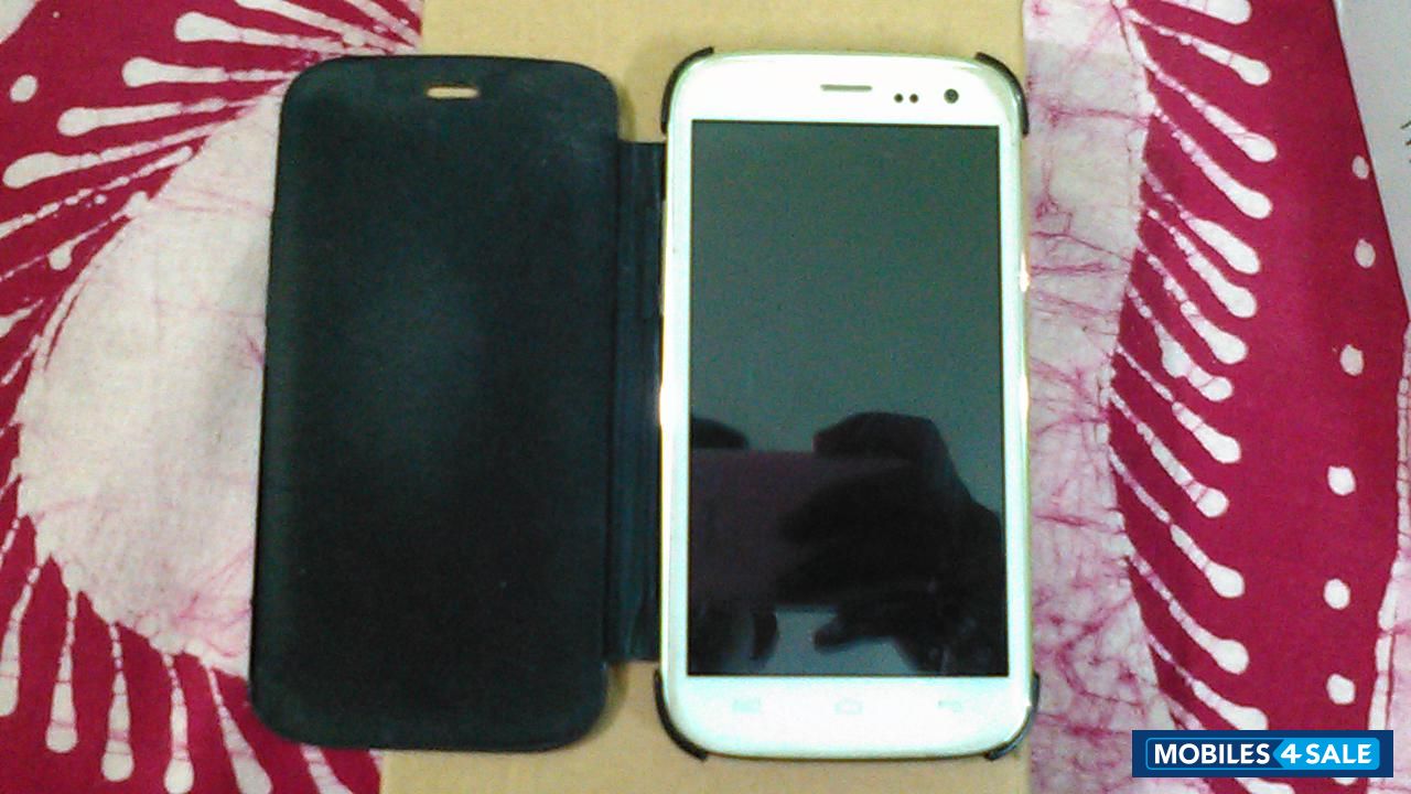 Steel And White Micromax Canvas Magnus A117