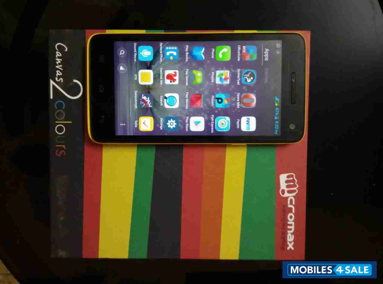 Black Micromax Canvas 2 Colors A120