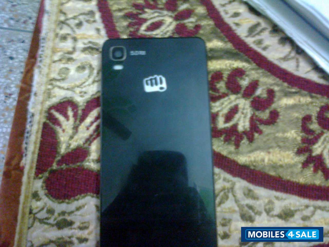 Black And Gold Micromax Canvas Fire A093