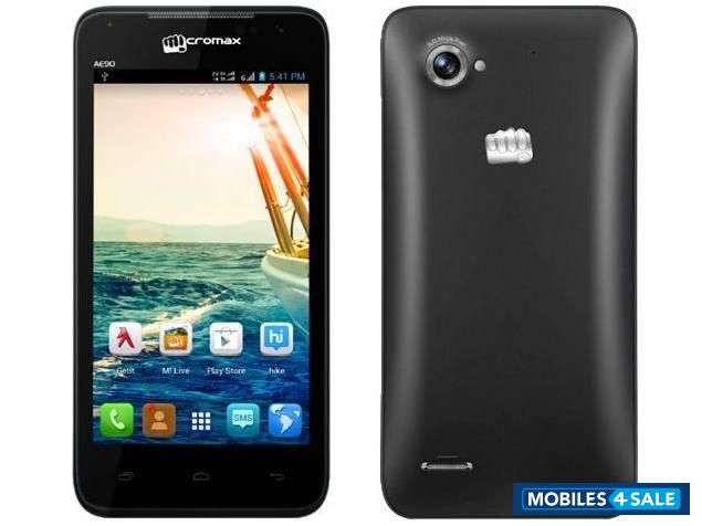 Black Micromax Canvas Duet AE90