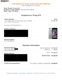 Space Grey Apple iPhone 6 Plus