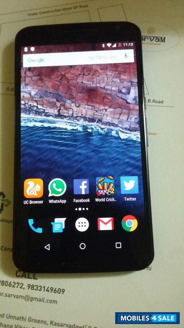 Blue Motorola Nexus 6