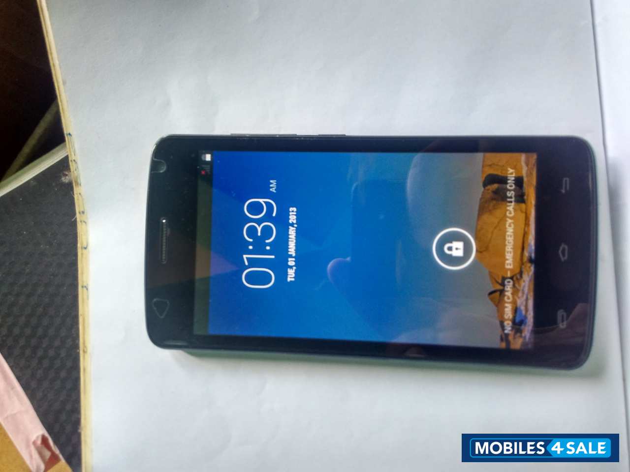 Black-grey Karbonn Alfa A120