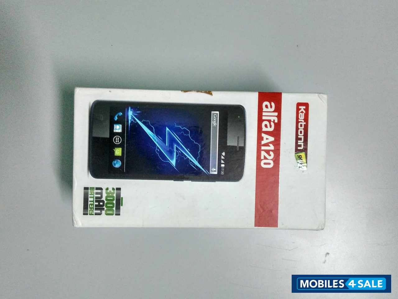 Black-grey Karbonn Alfa A120