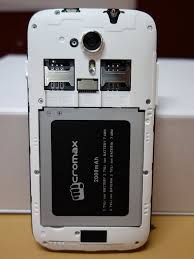 White Micromax Canvas HD A116