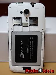 White Micromax Canvas HD A116