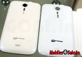 White Micromax Canvas HD A116