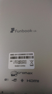 Silver Micromax Funbook Talk P362