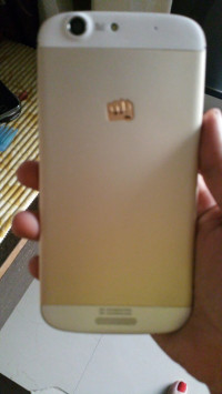 White And Gold Micromax Canvas Gold A300