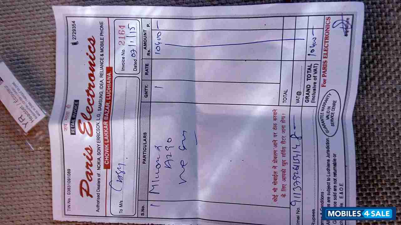 White Gold Micromax Canvas Knight Cameo A290