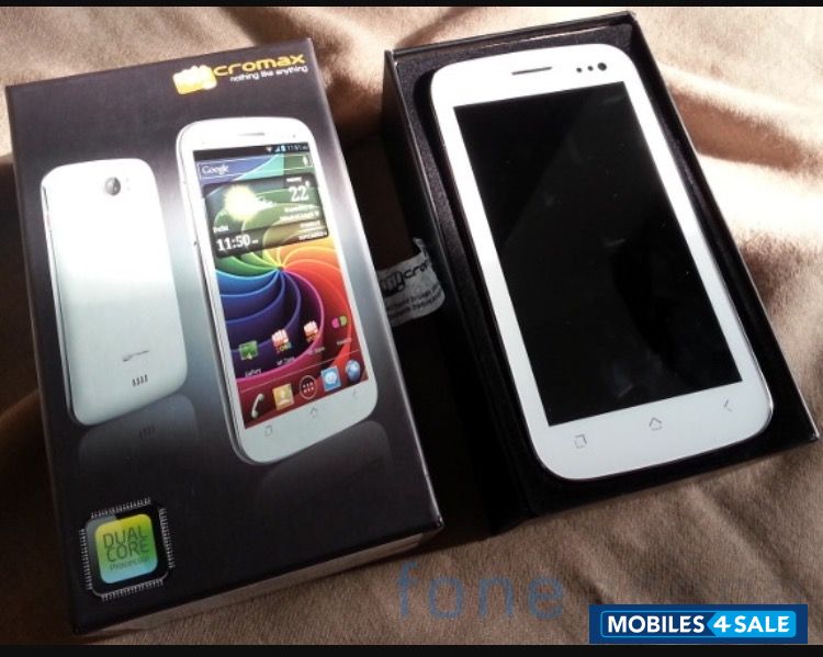 White Micromax Canvas 2 A110