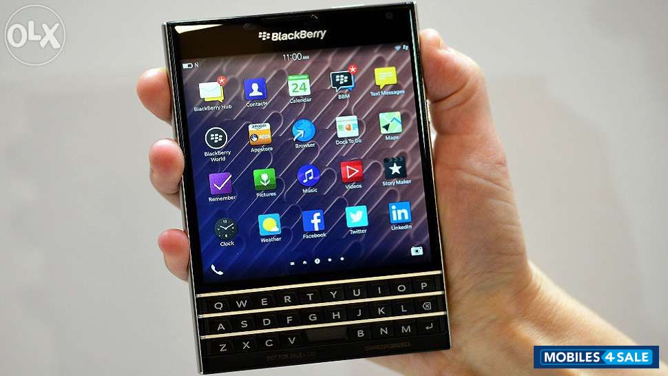 Black BlackBerry Passport