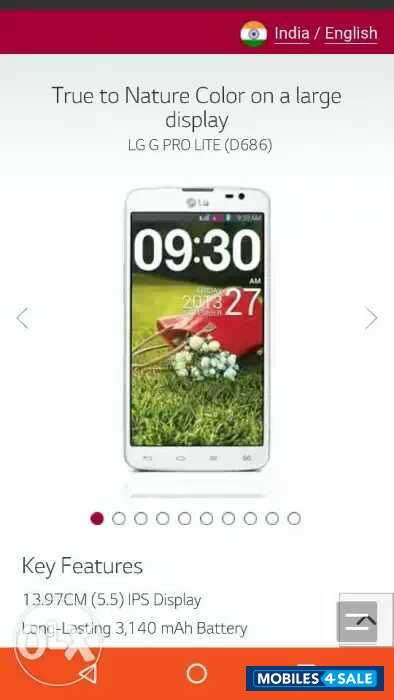 White LG G Pro Lite