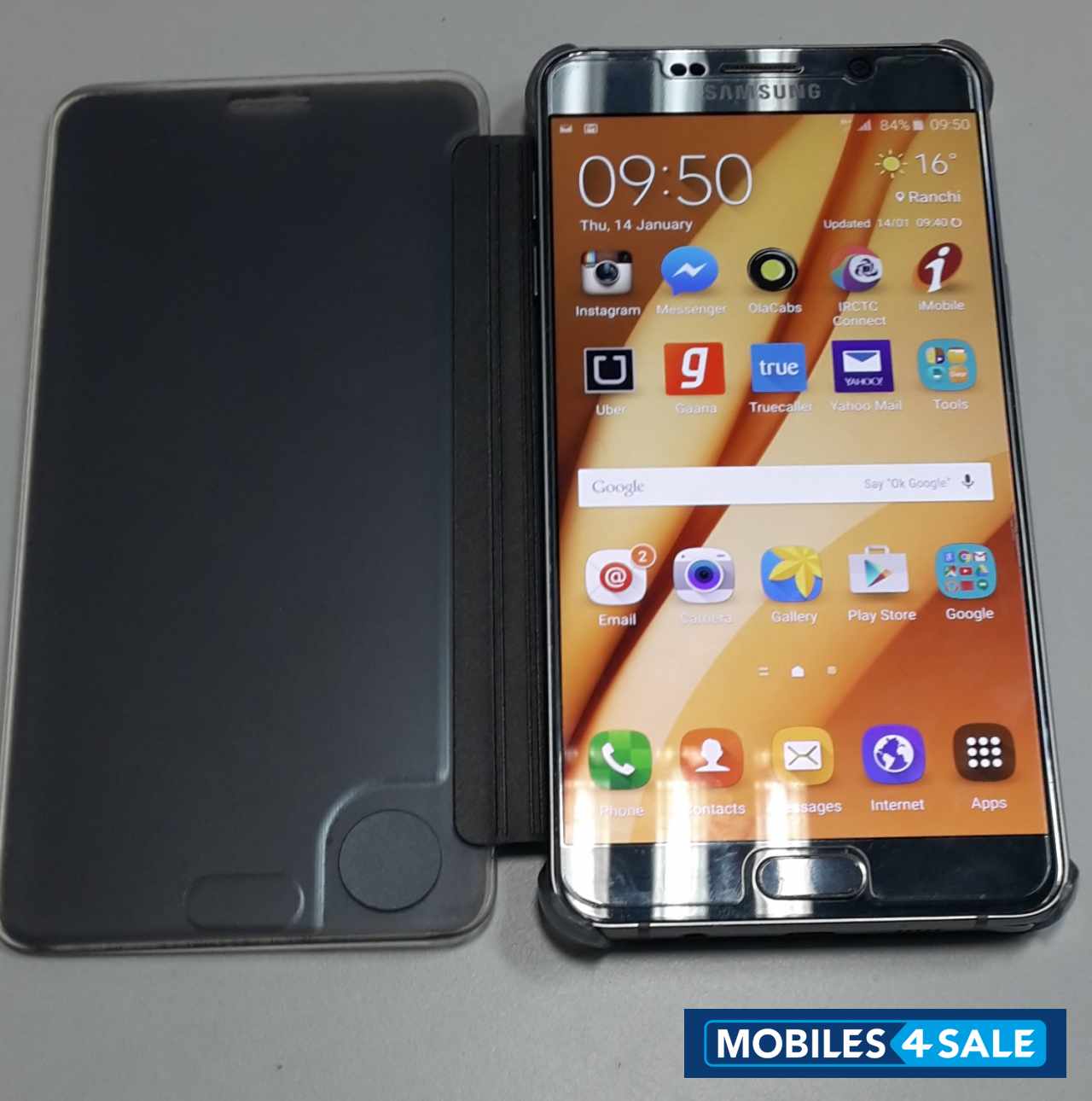 Silver Samsung Galaxy Note 5