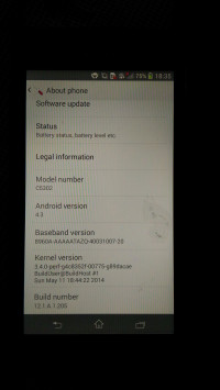 Black Sony Xperia SP