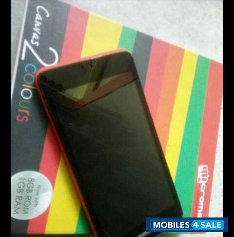 Red Micromax Canvas 2 Colors A120