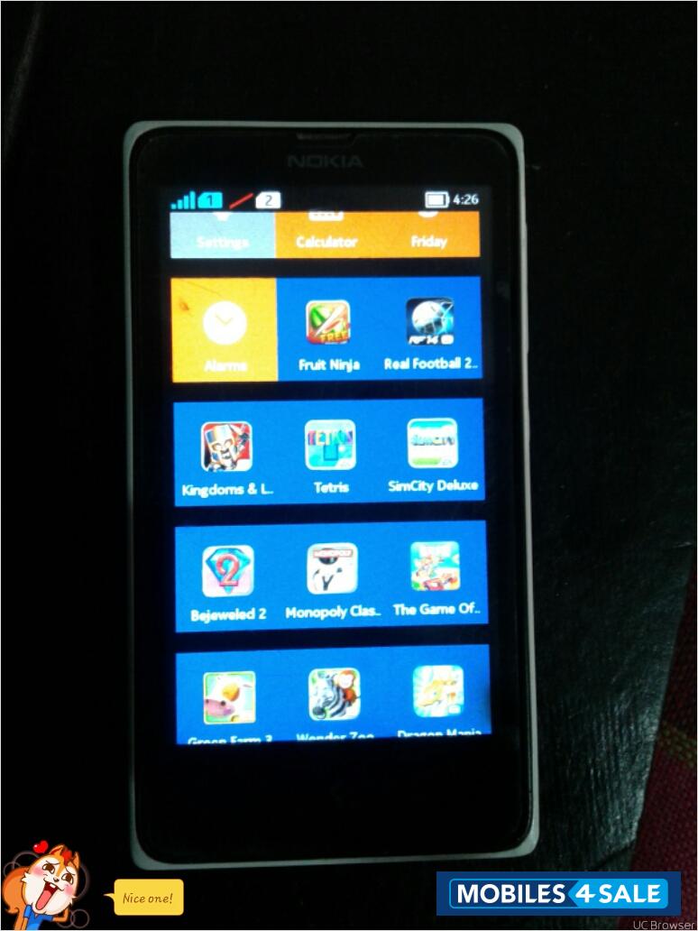 White And Black Nokia X Plus Dual SIM