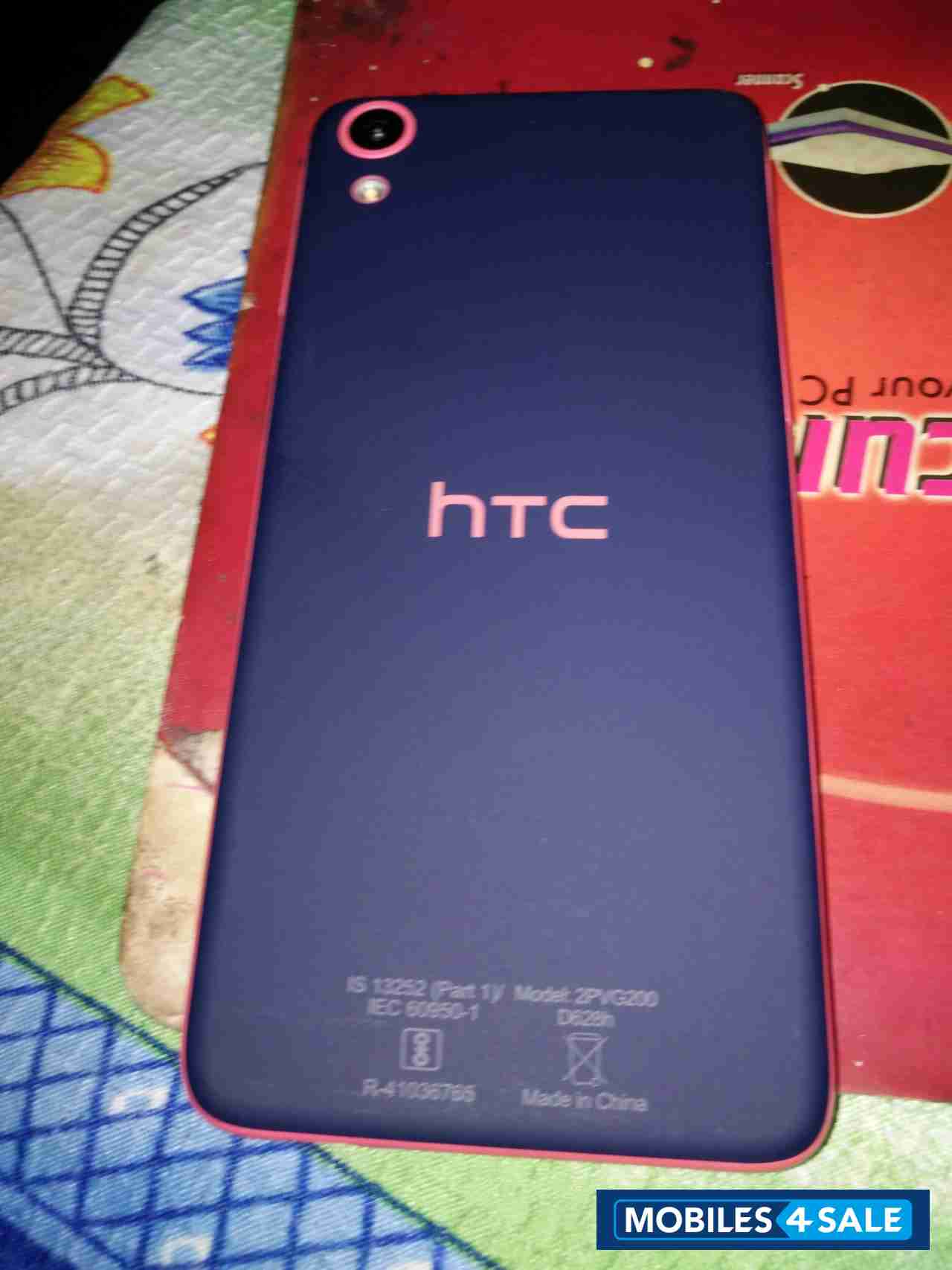Black With Red Orange HTC Desire 828 Dual SIM