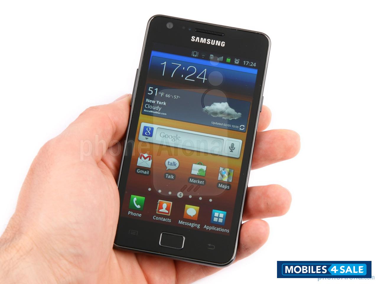 Black Samsung Galaxy S2