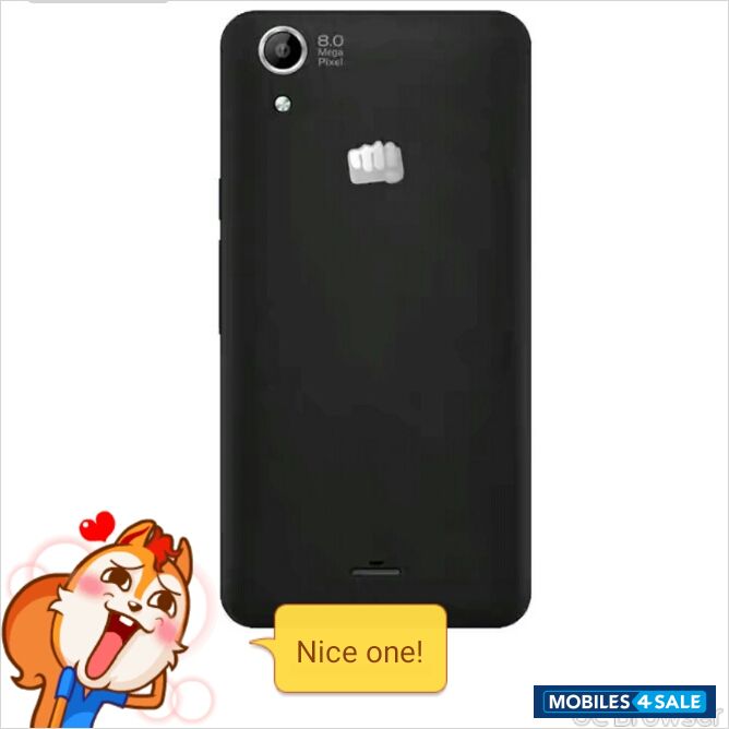 Black Micromax Canvas selfie q345