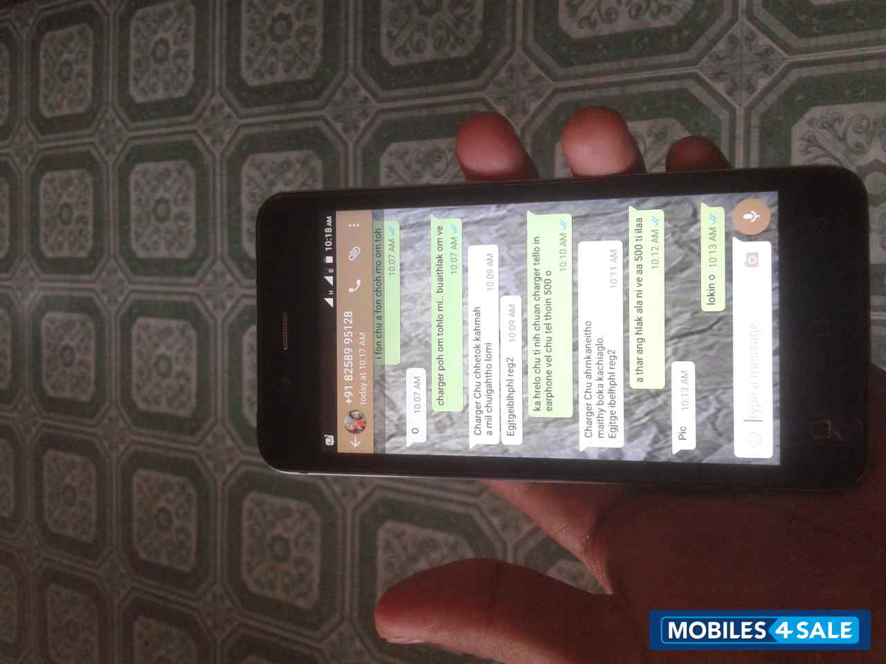 Grey Micromax Canvas Spark Q380