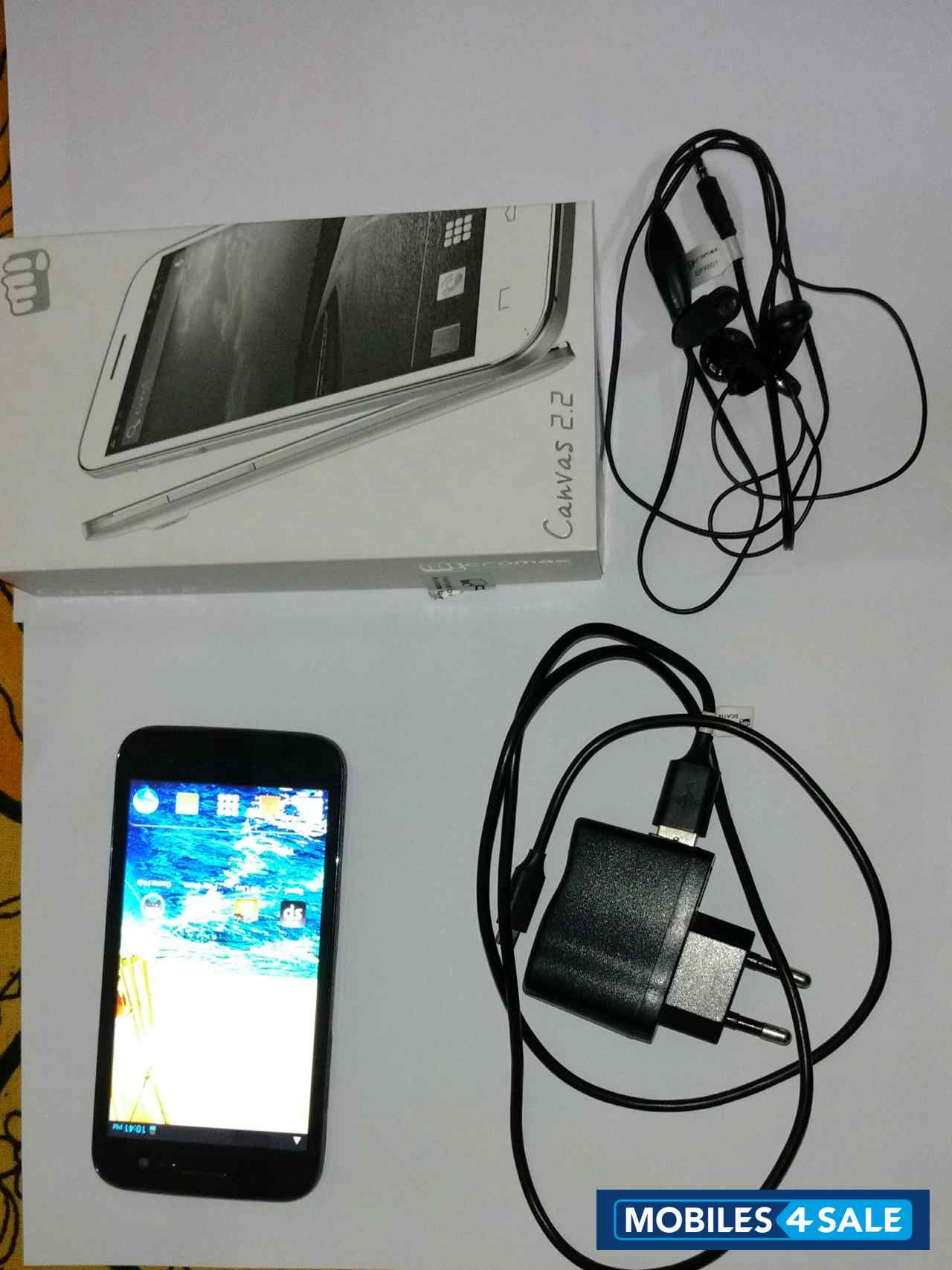 Black Micromax Canvas 2.2 A114