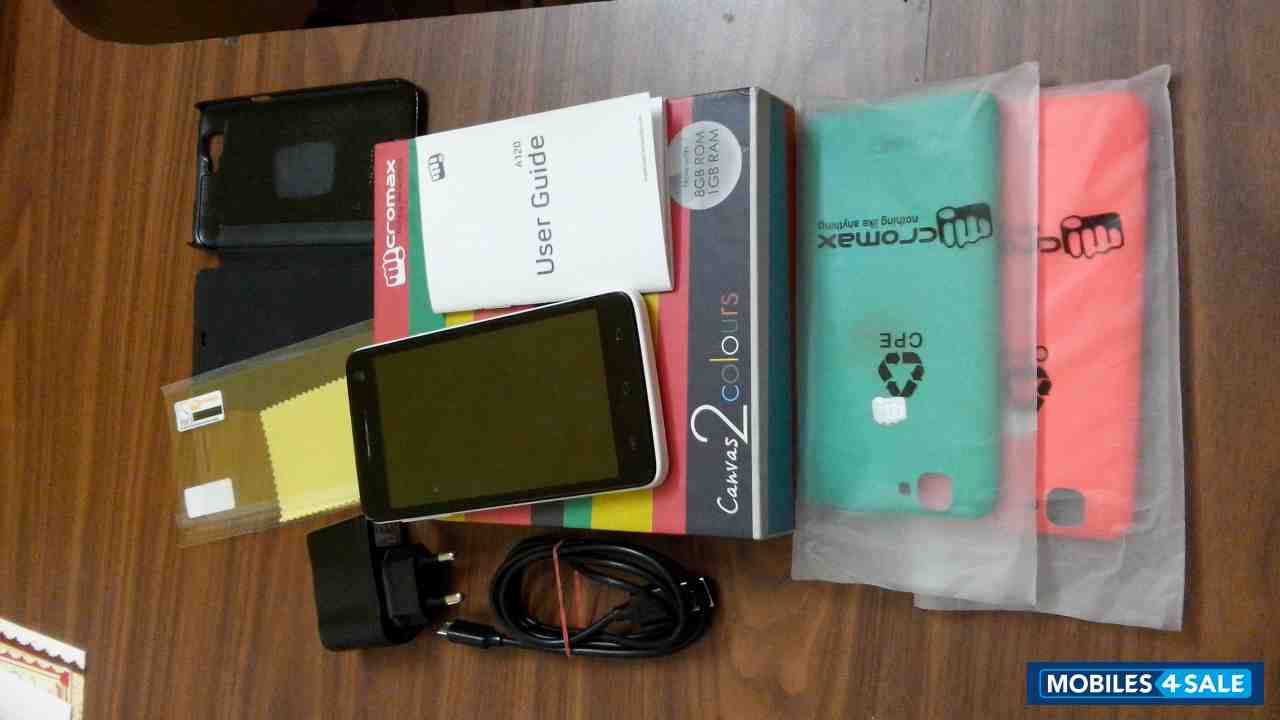 Black Micromax Canvas 2 Colors A120