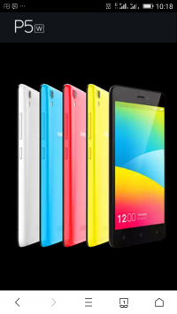 White Background Gionee  P5W
