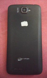Black Micromax Canvas MAd A94
