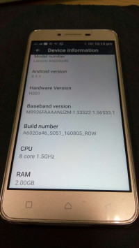 Golden Lenovo Vibe K5 Plus