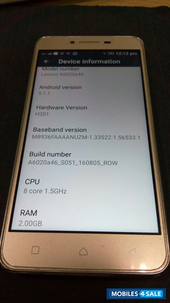 Golden Lenovo Vibe K5 Plus