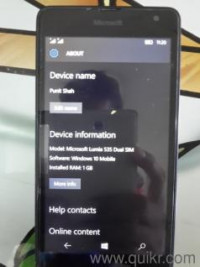 Black Microsoft Lumia 535 Dual SIM