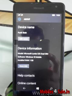 Black Microsoft Lumia 535 Dual SIM