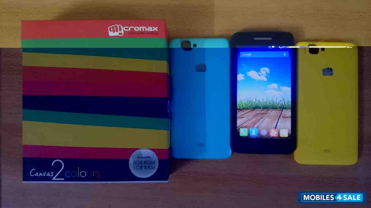 Black Micromax Canvas 2 Colors A120